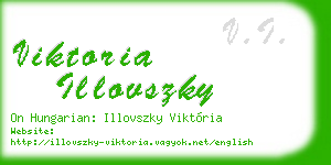 viktoria illovszky business card